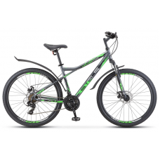Велосипед Stels Navigator 710 MD 27.5" V020 (антрацитовый/зелёный/чёрный) 16